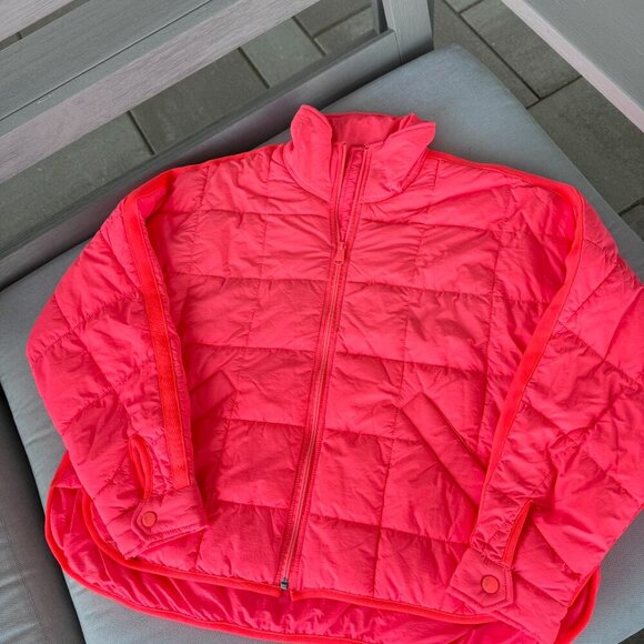 NWT Free People Pippa Packable Puffer Jacket Hot Watermelon FP Movement XS - Picture 3 of 12